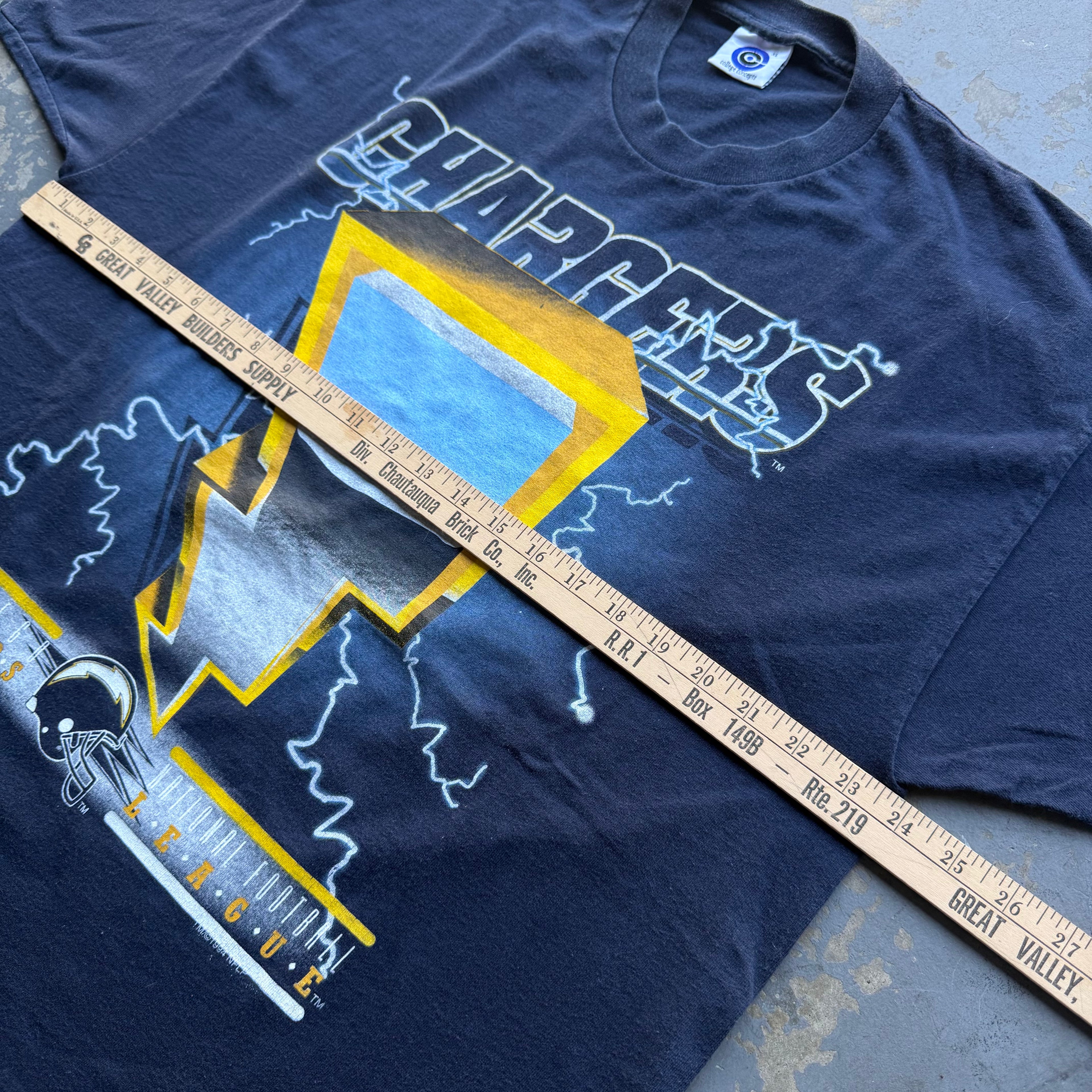 90'S CHARGERS THUNDER BOLT T-SHIRT (XL)