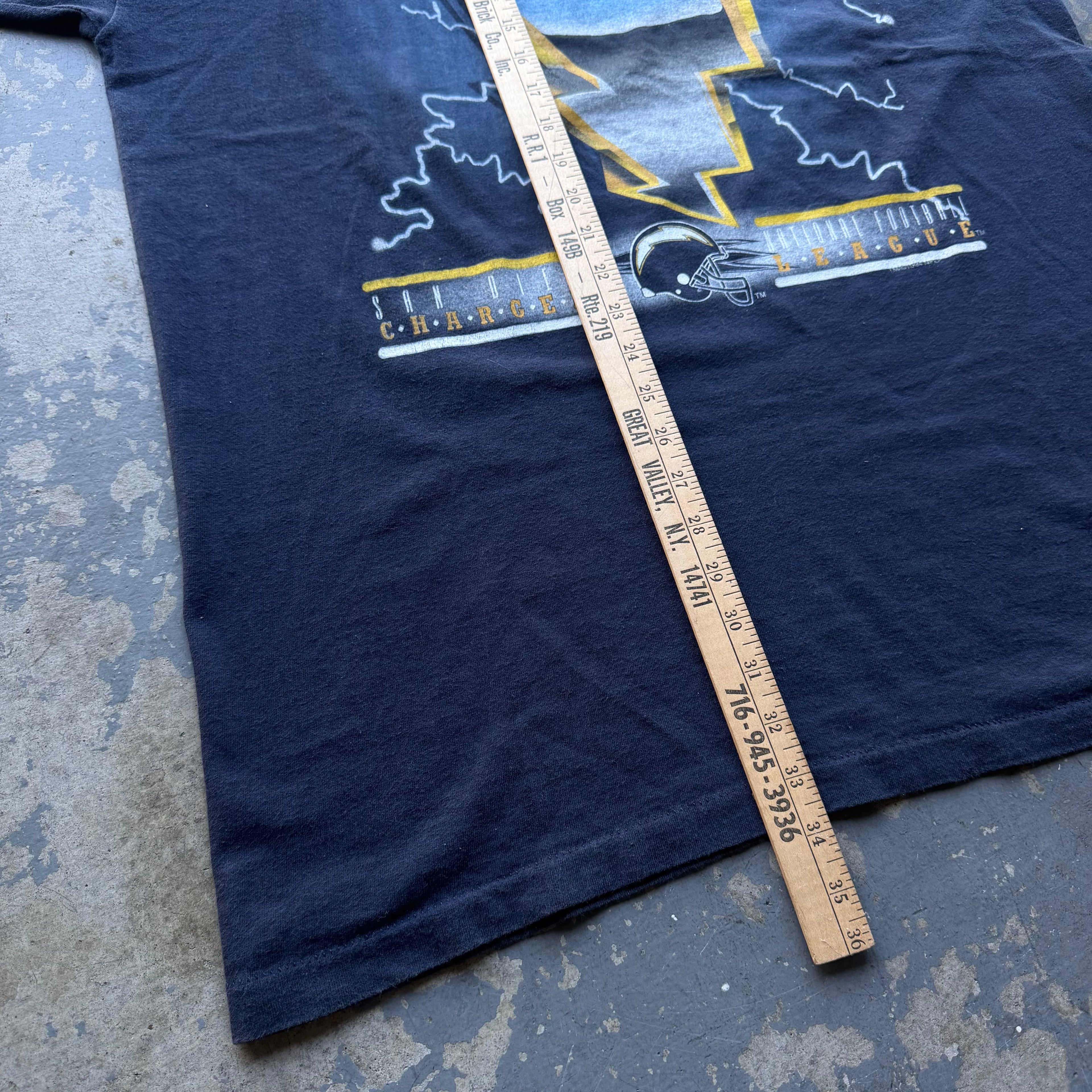 90'S CHARGERS THUNDER BOLT T-SHIRT (XL)