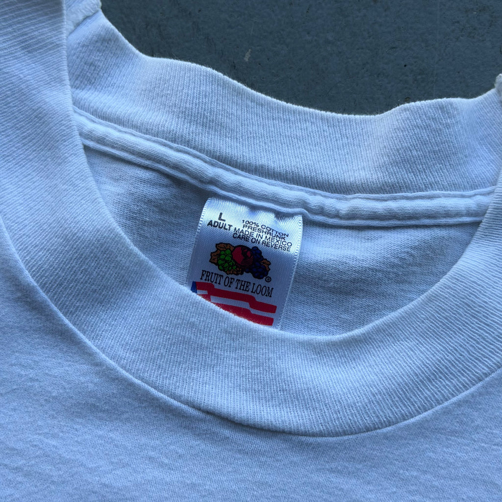 1995 CHARGERS BOLT IS WILD ROYAL FLUSH T-SHIRT (L)