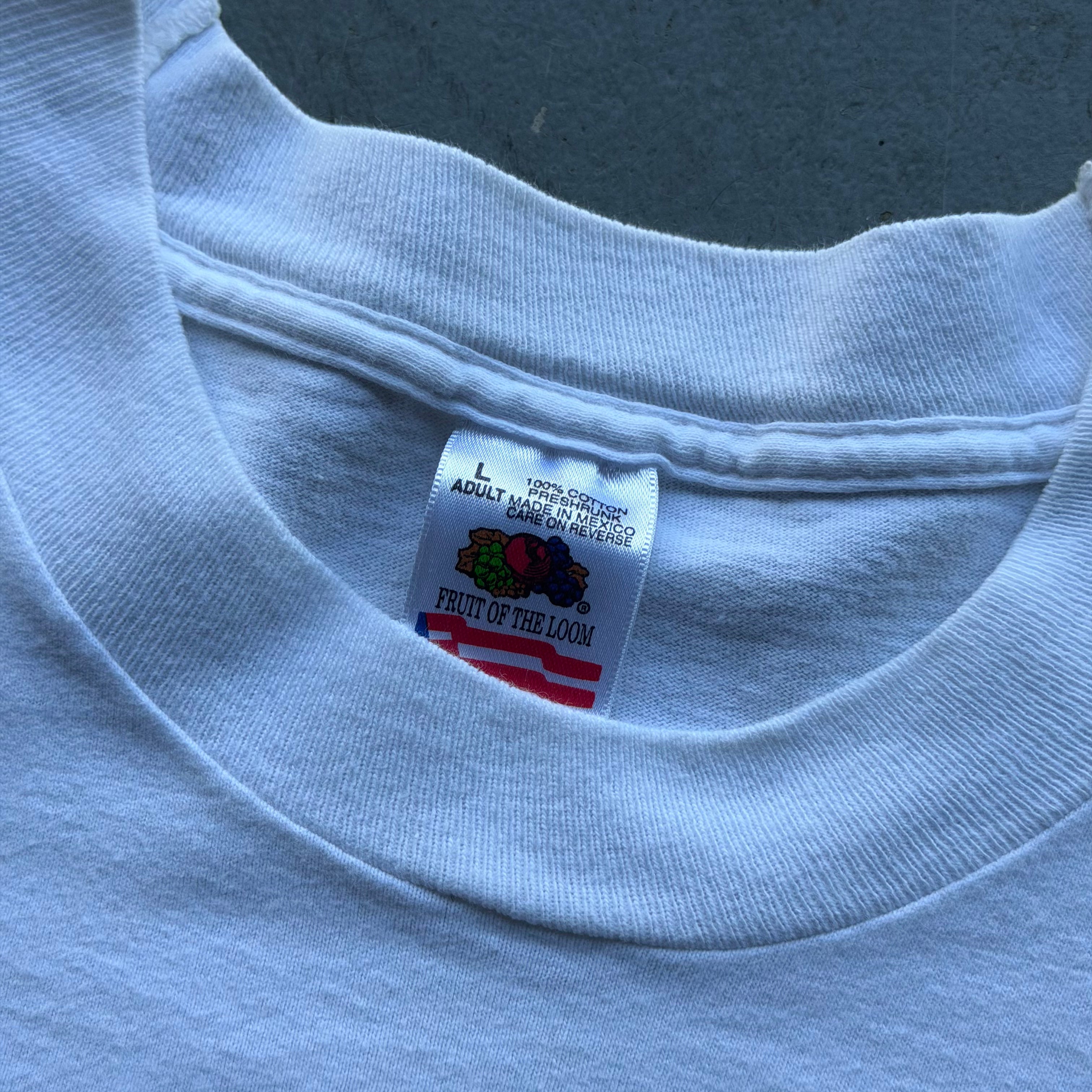 1995 CHARGERS BOLT IS WILD ROYAL FLUSH T-SHIRT (L)