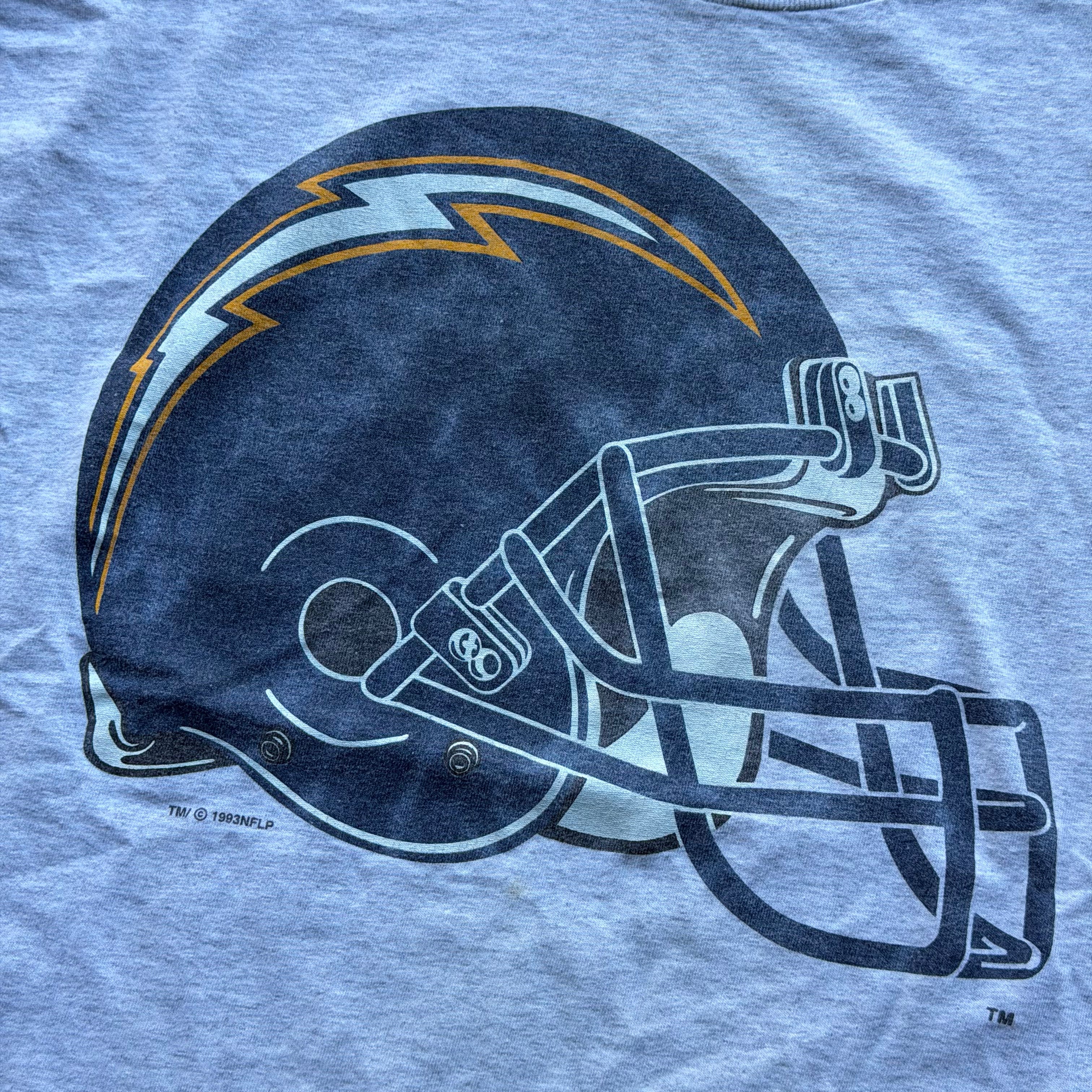 1993 CHARGERS HELMET T-SHIRT (L)
