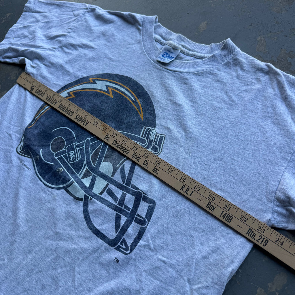 1993 CHARGERS HELMET T-SHIRT (L)