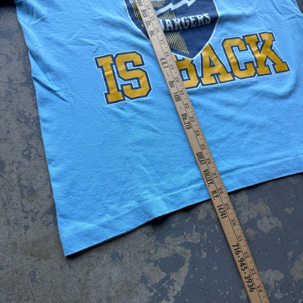 1994 CHARGERS THE BOLT IS BACK T-SHIRT (L)