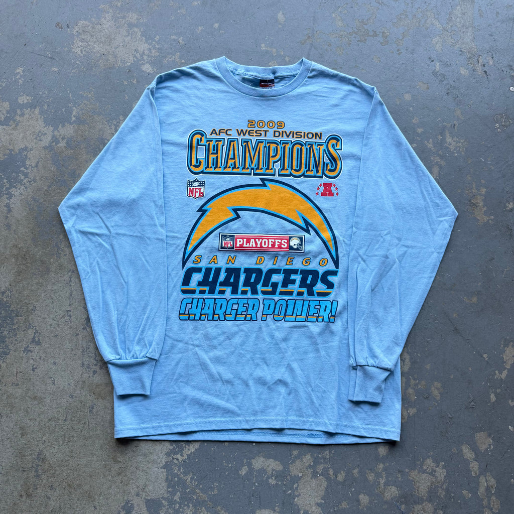 2009 CHARGERS AFC WEST DIVISION CHAMP LONG SLEEVE SHIRT (L)
