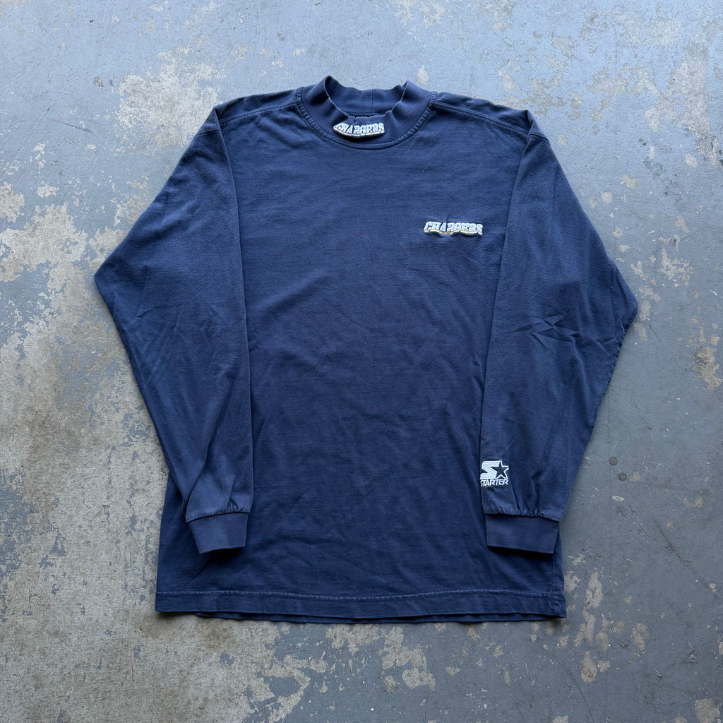90'S CHARGERS MOCKNECK LONG SLEEVE (M)