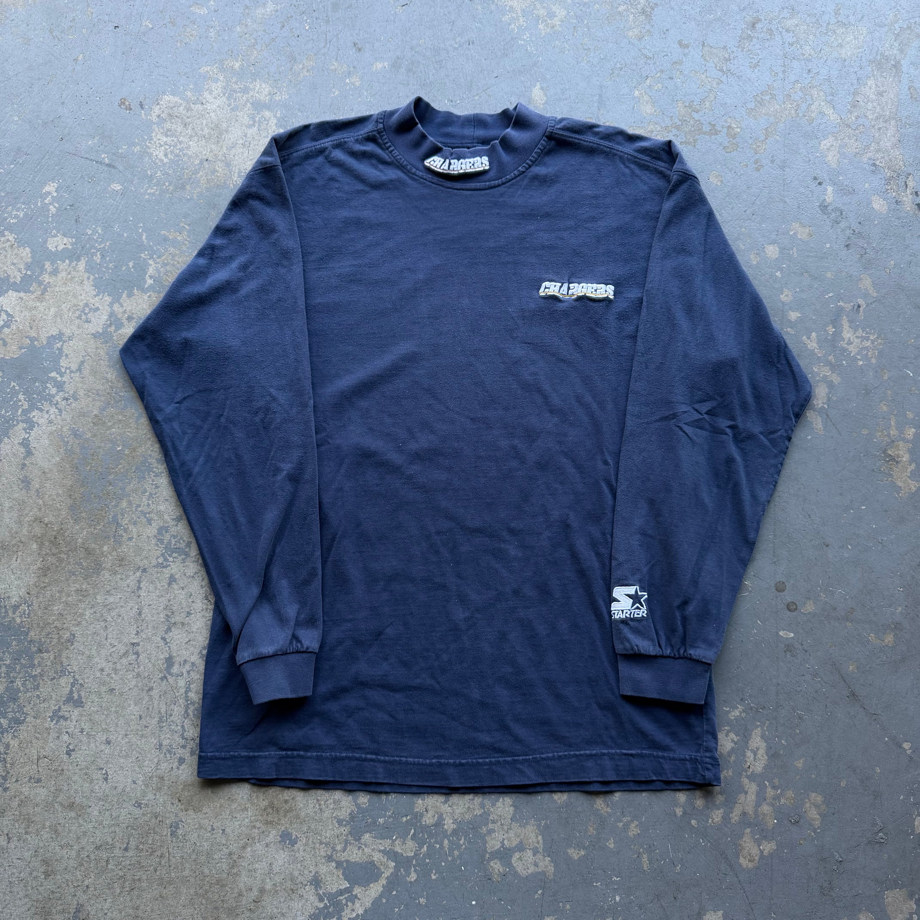 90'S CHARGERS MOCKNECK LONG SLEEVE (M)
