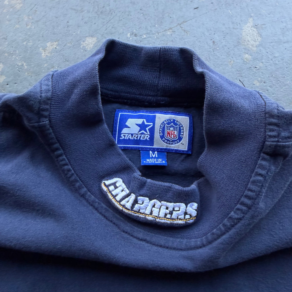 90'S CHARGERS MOCKNECK LONG SLEEVE (M)
