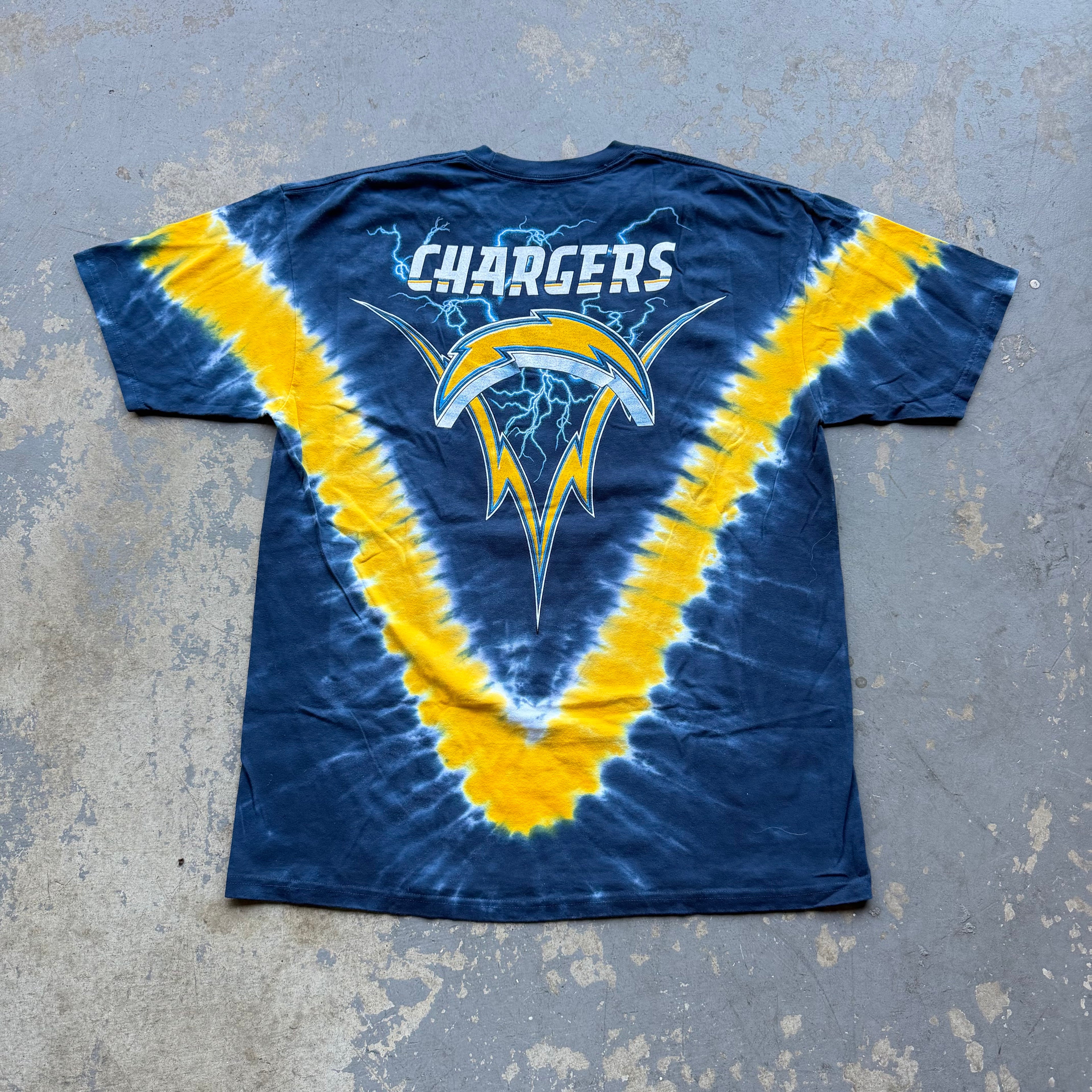 CHARGERS TIE DYE T-SHIRT (XL)
