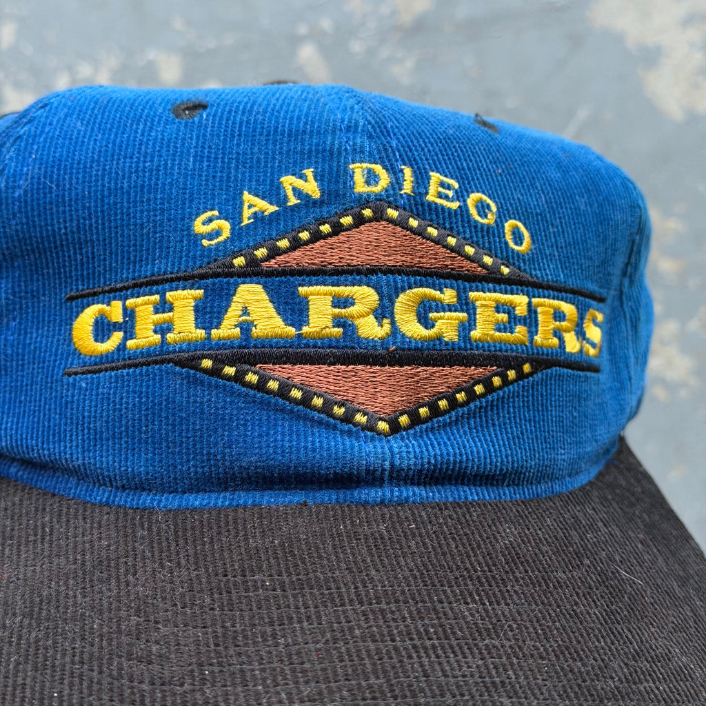 90'S CHARGERS TWO TONE CORDUROY HAT (OS)
