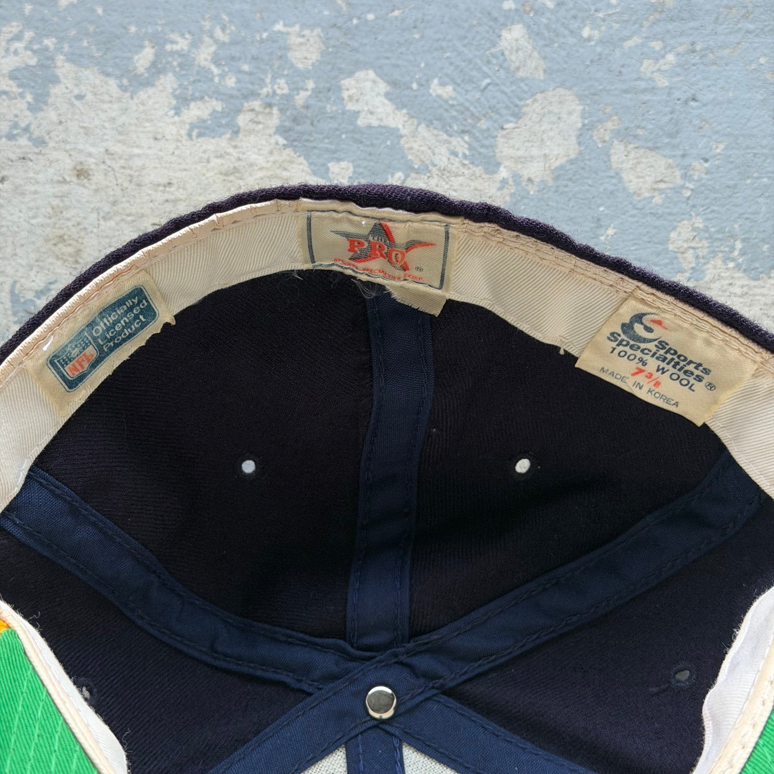 90'S CHARGERS SCRIPT FITTED HAT (SIZE 7 1/4)