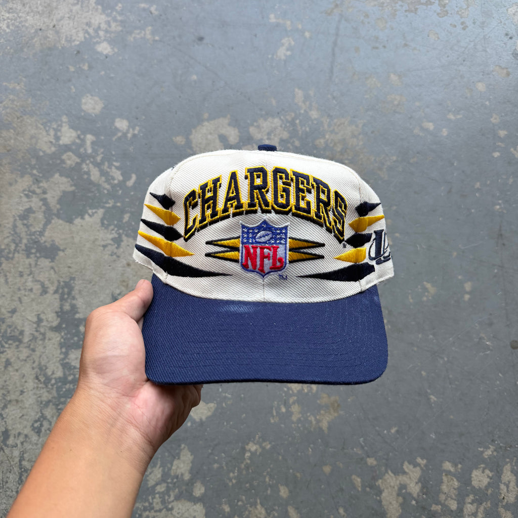 90'S CHARGERS LOGO ATHLETIC DIAMOND CUT HAT (OS)