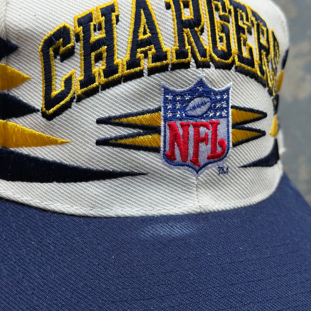 90'S CHARGERS LOGO ATHLETIC DIAMOND CUT HAT (OS)