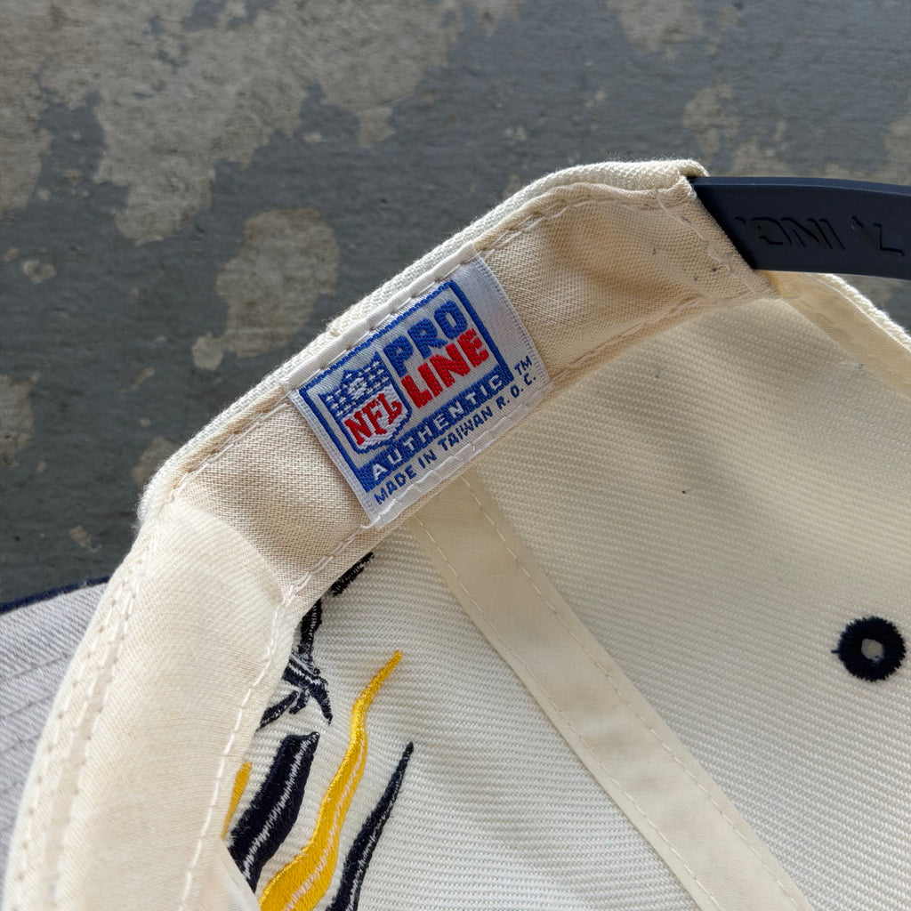 90'S CHARGERS LOGO ATHLETIC DIAMOND CUT HAT (OS)
