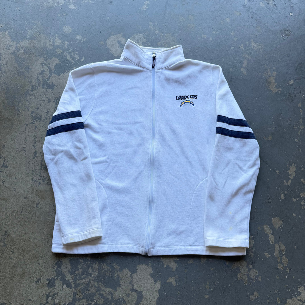 00'S CHARGERS NFL ZIP UP SWEATSHIRT (WOMEN'S XL)