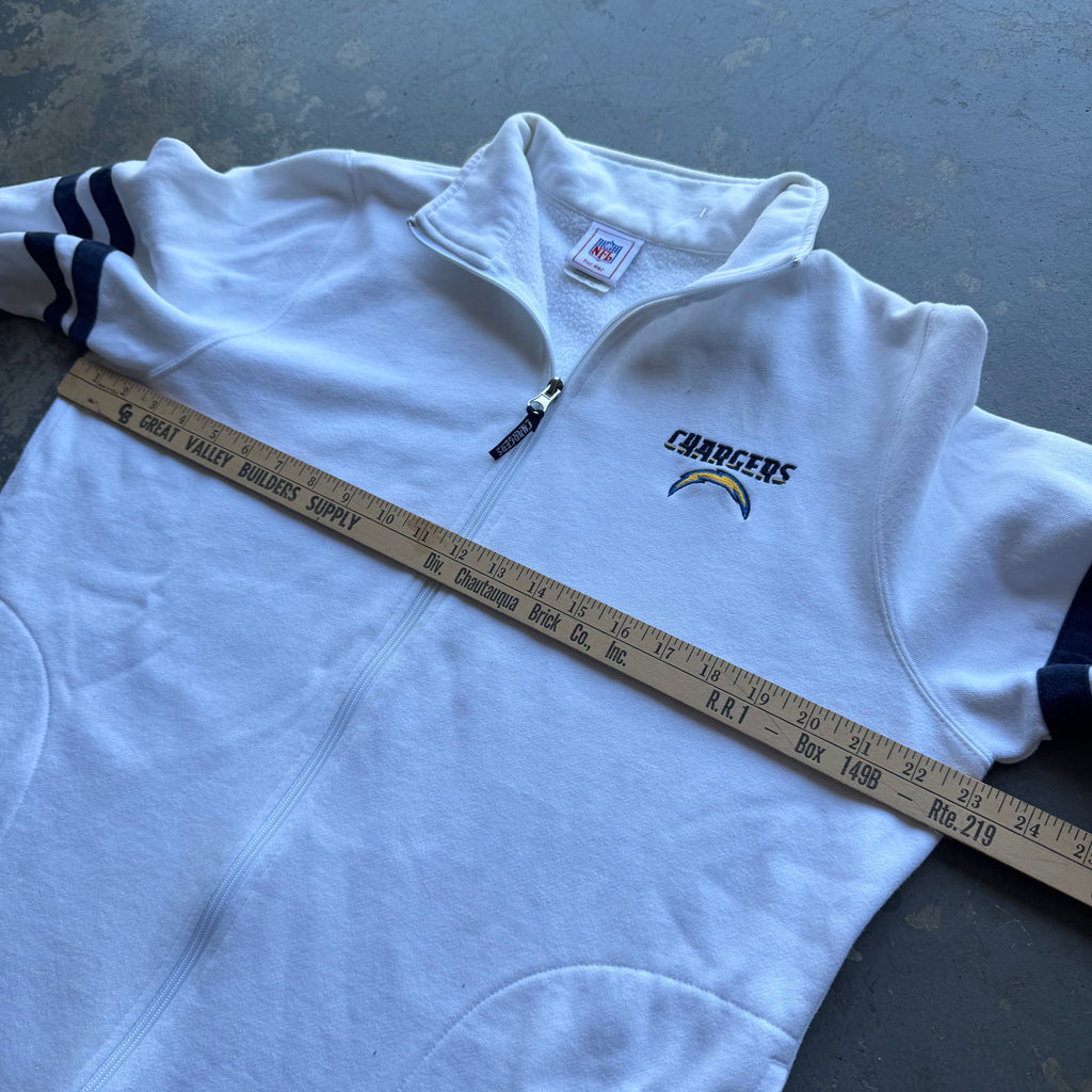 00'S CHARGERS NFL ZIP UP SWEATSHIRT (WOMEN'S XL)