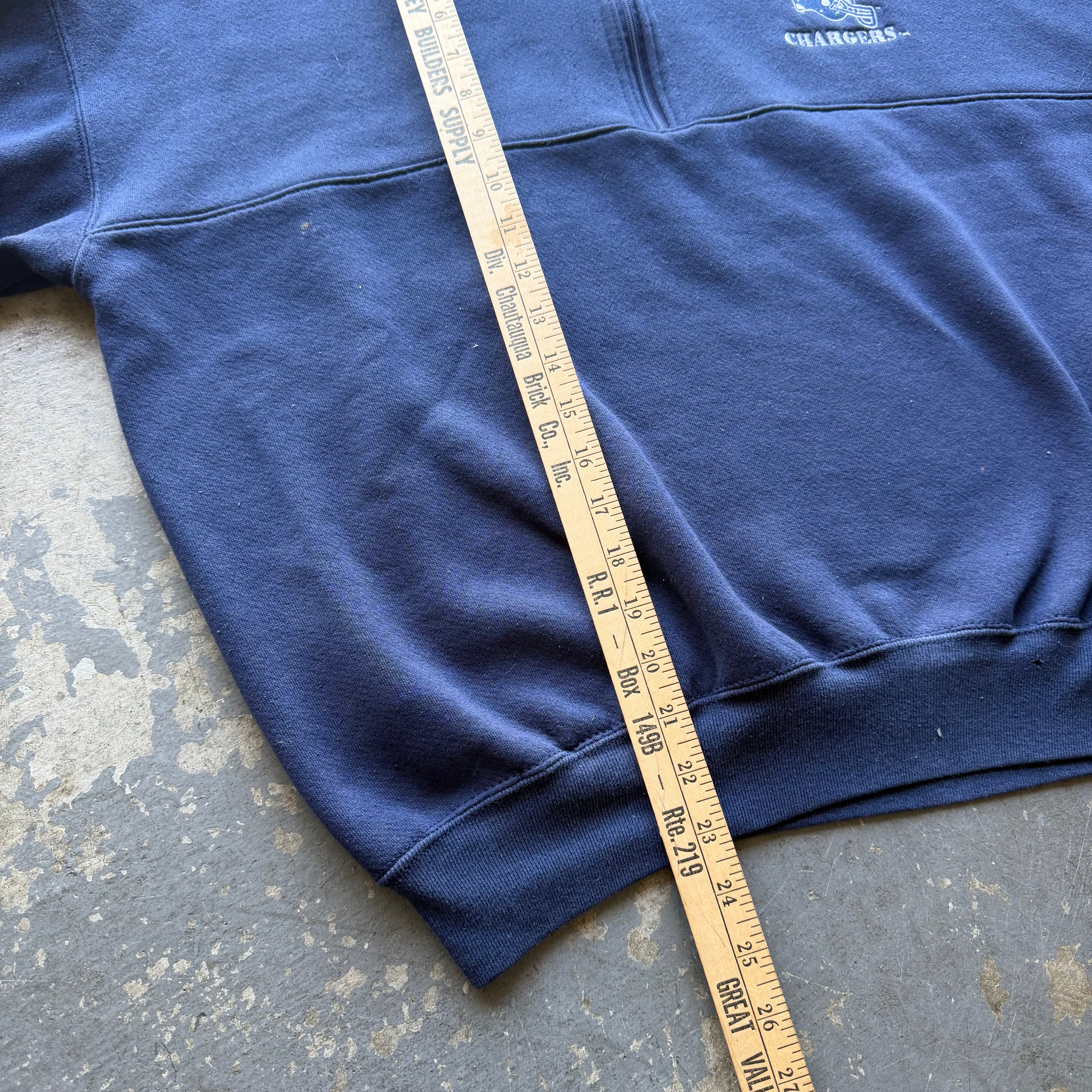 90'S CHARGERS SAN DIEGO QUARTER ZIP SWEATSHIRT (M)