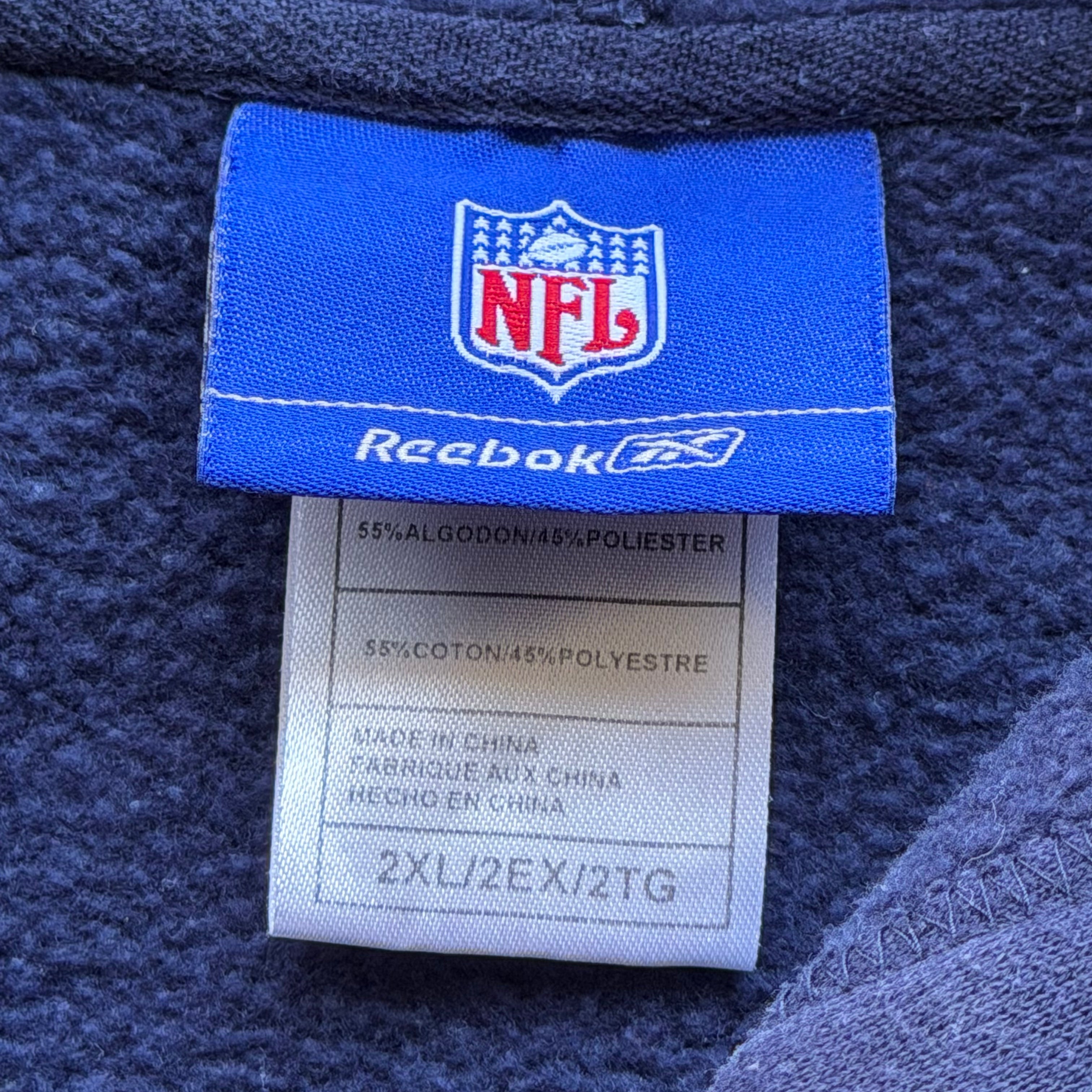 00'S CHARGERS REEBOK ZIP UP HOODIE (2XL)