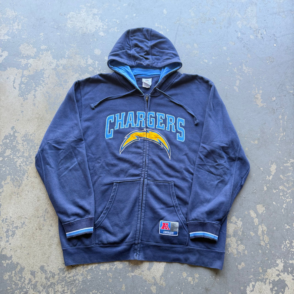 00'S CHARGERS ZIP UP HOODIE (2XL)