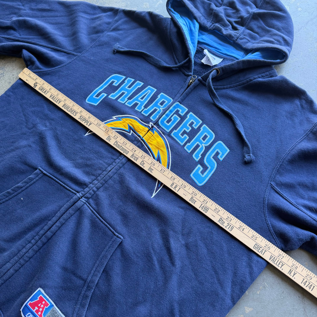 00'S CHARGERS ZIP UP HOODIE (2XL)