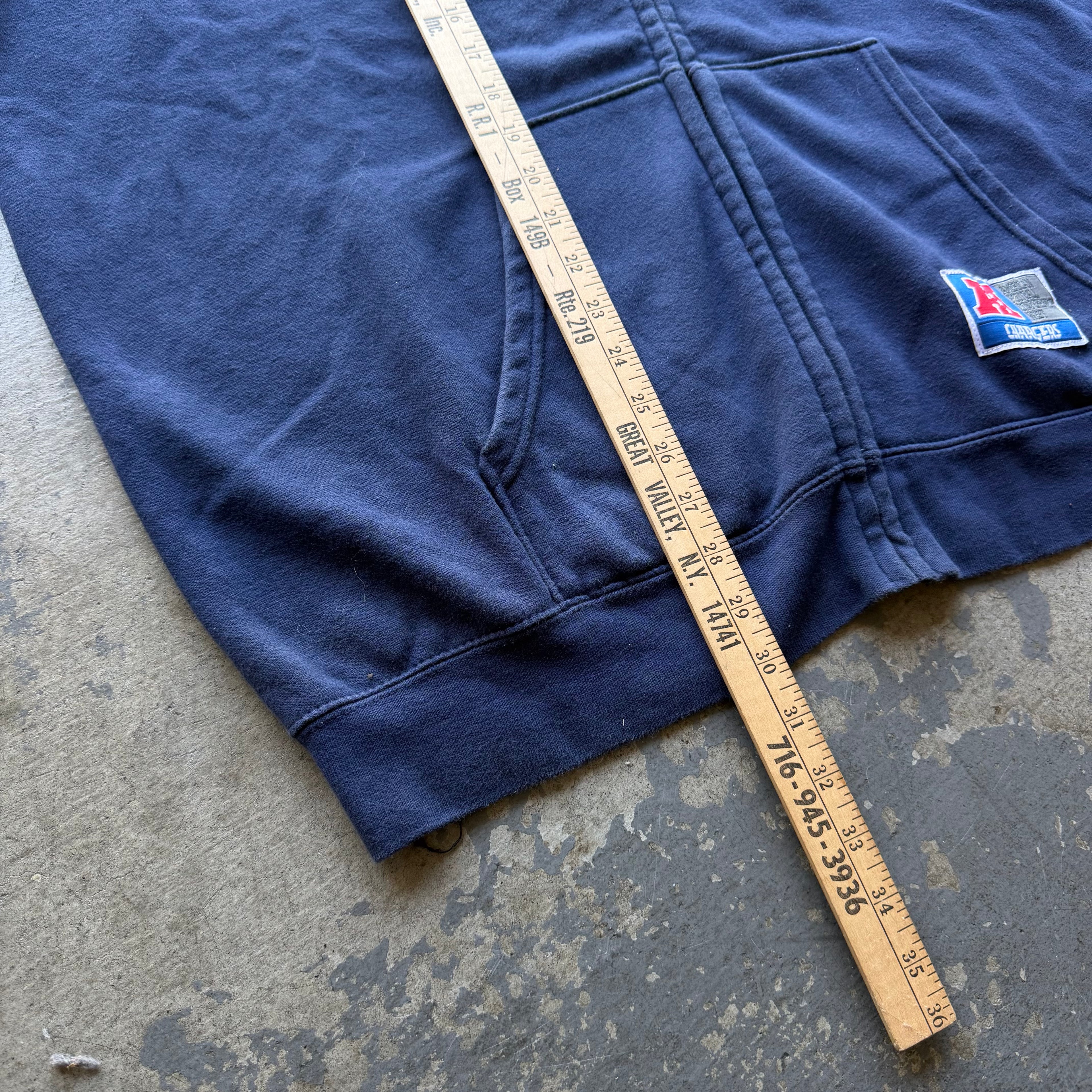00'S CHARGERS ZIP UP HOODIE (2XL)