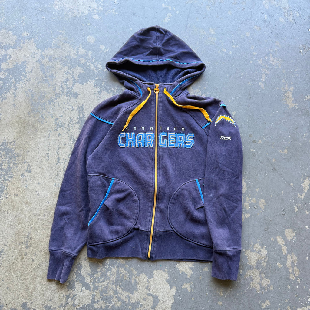 00'S CHARGERS SAN DIEGO ZIP UP HOODIE (S)