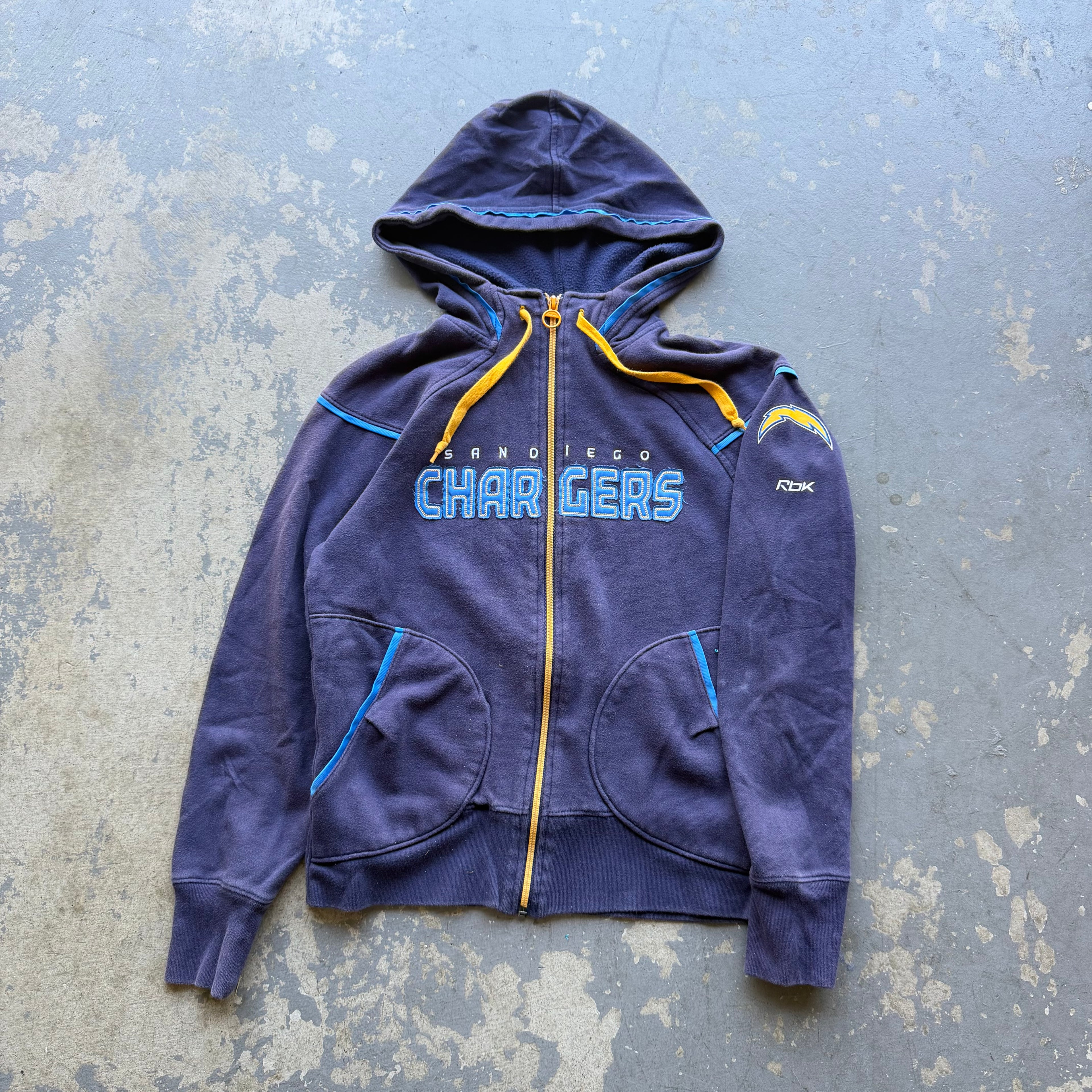 00'S CHARGERS SAN DIEGO ZIP UP HOODIE (S)