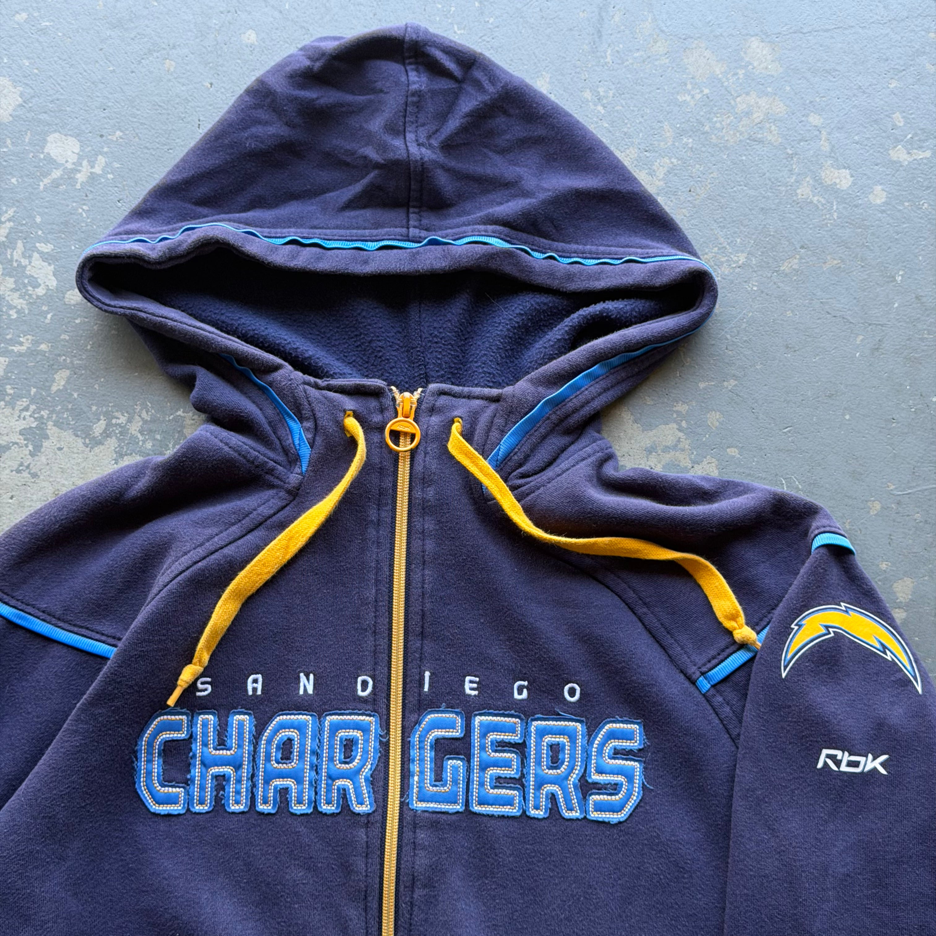 00'S CHARGERS SAN DIEGO ZIP UP HOODIE (S)