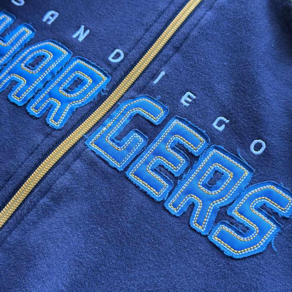 00'S CHARGERS SAN DIEGO ZIP UP HOODIE (S)