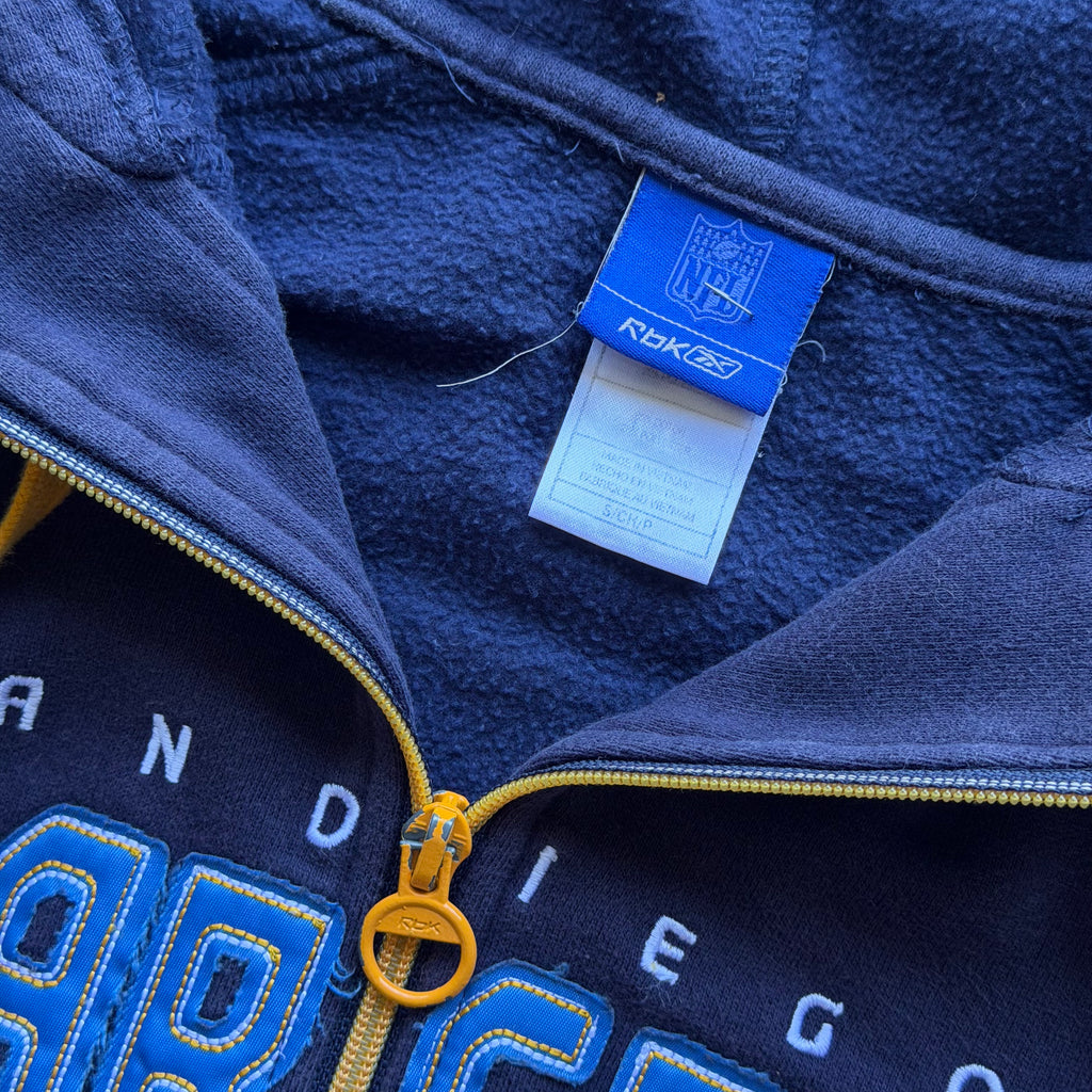 00'S CHARGERS SAN DIEGO ZIP UP HOODIE (S)