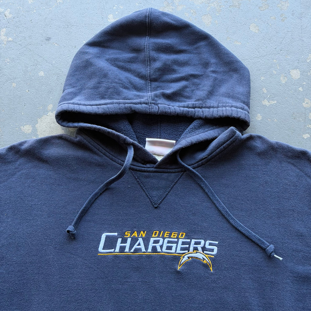 00'S CHARGERS SAN DIEGO EMBROIDERED HOODIE (XL)