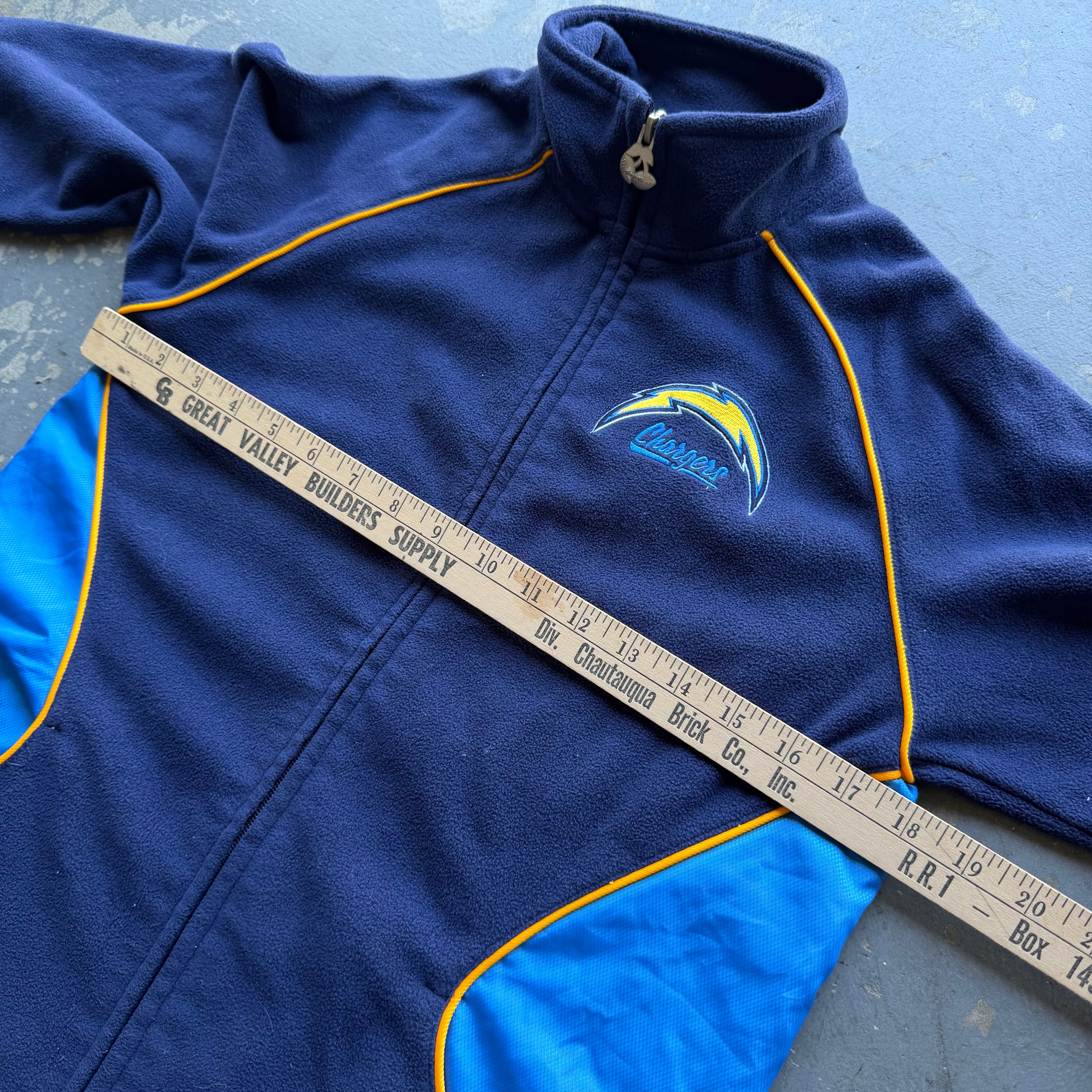 00'S CHARGERS WOMEN'S FLEECE ZIP UP JACKET (S)