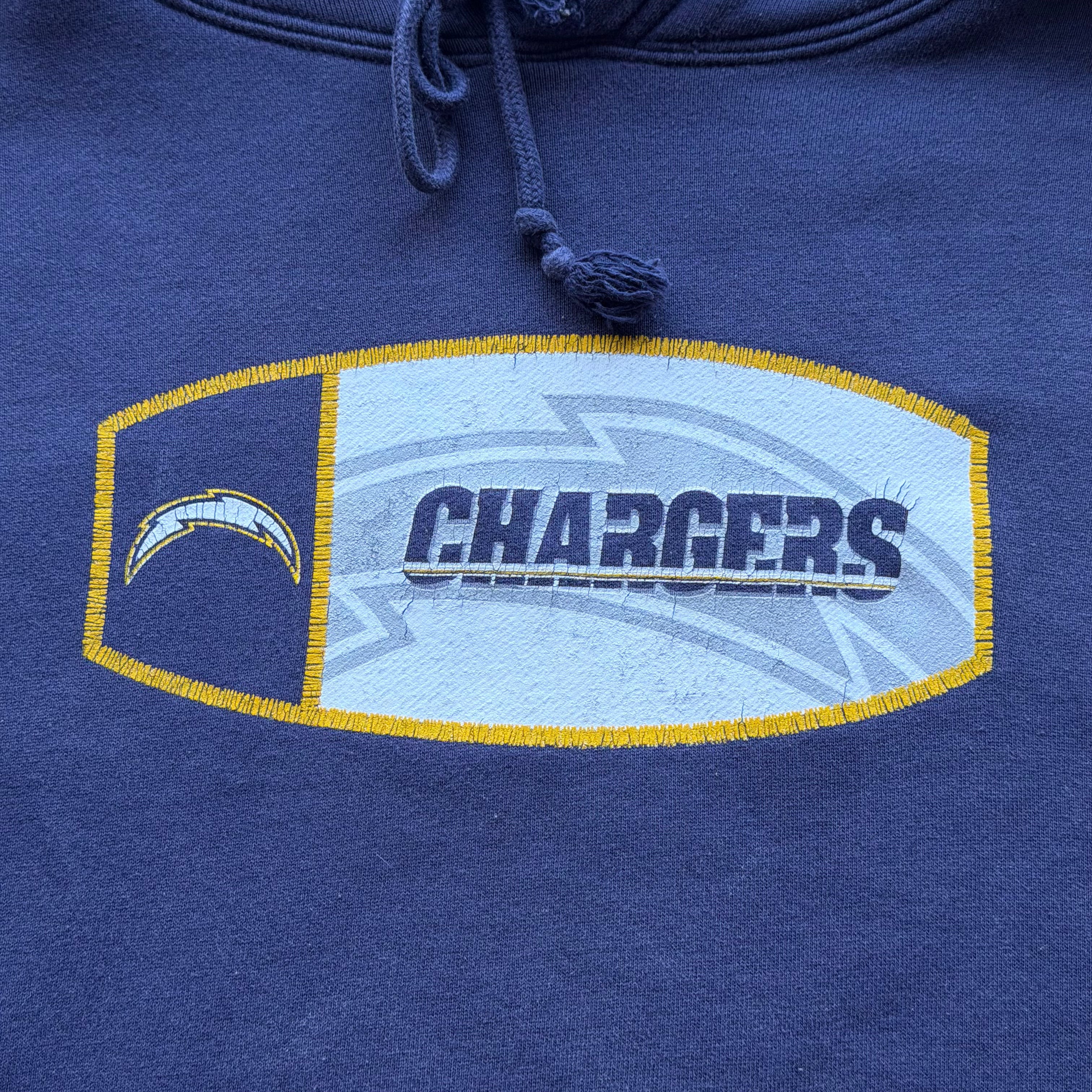 00'S CHARGERS FADED REEBOK HOODIE (M)