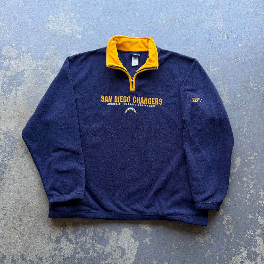 00'S CHARGERS NFL FLEECE PULLOVER JACKET (XL)