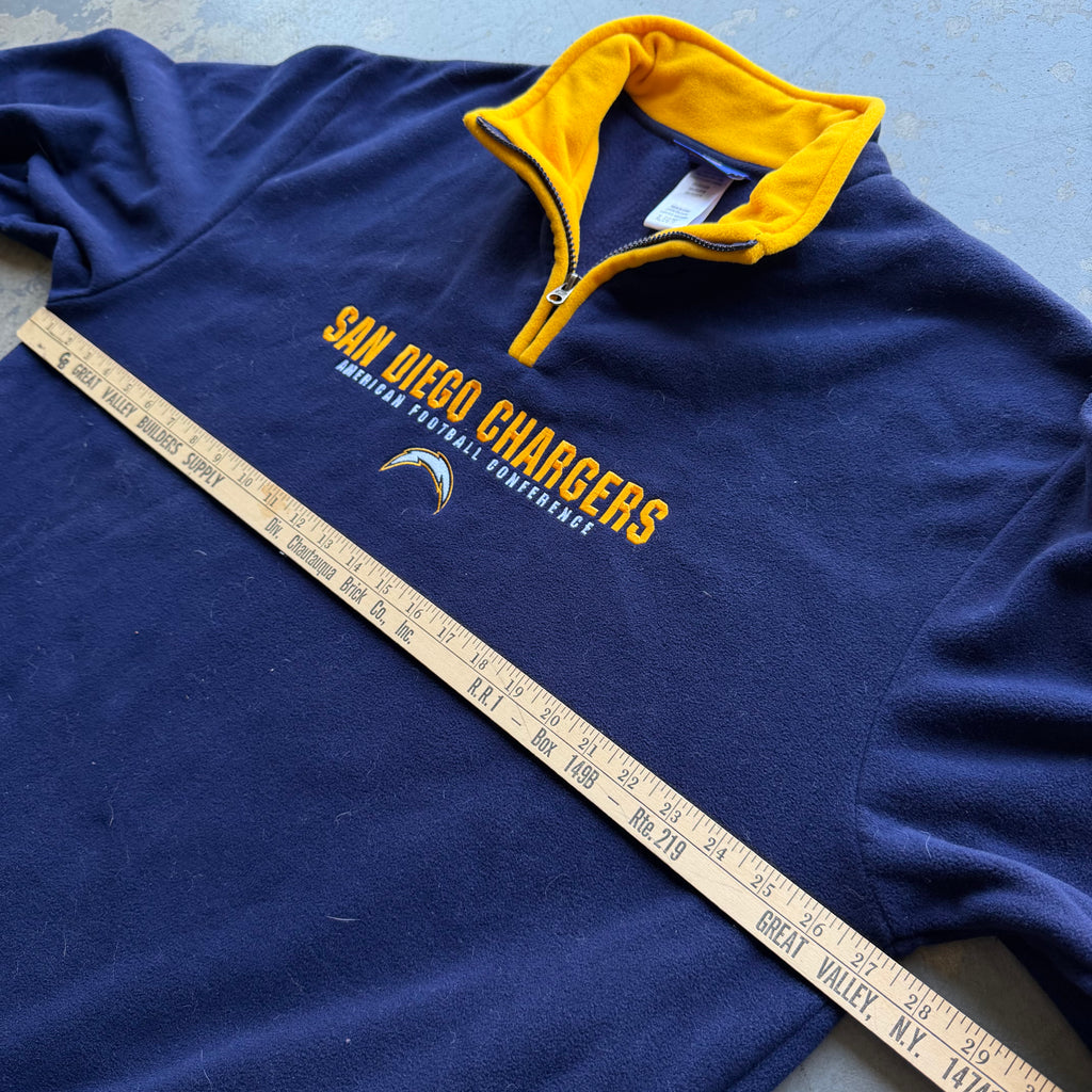 00'S CHARGERS NFL FLEECE PULLOVER JACKET (XL)