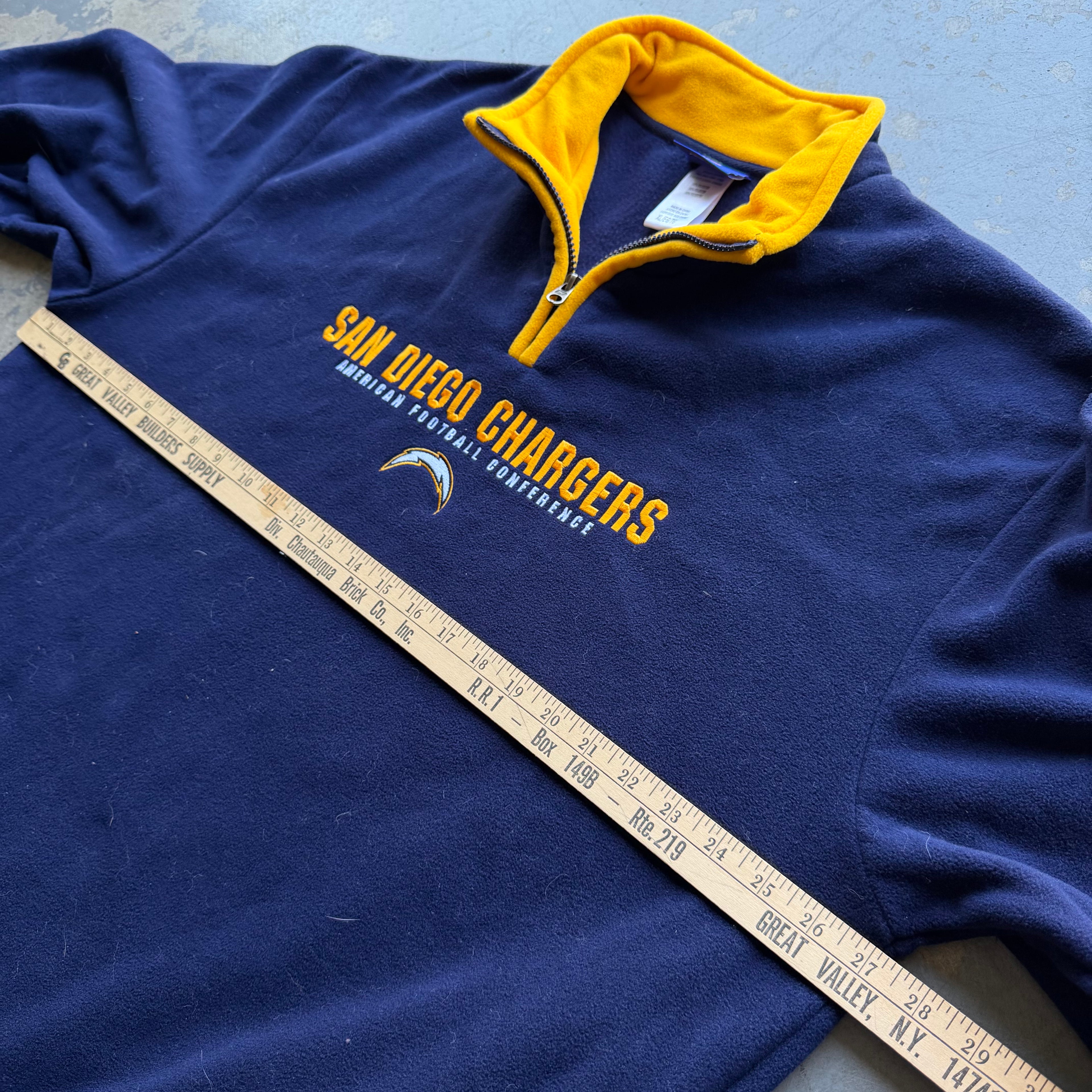 00'S CHARGERS NFL FLEECE PULLOVER JACKET (XL)
