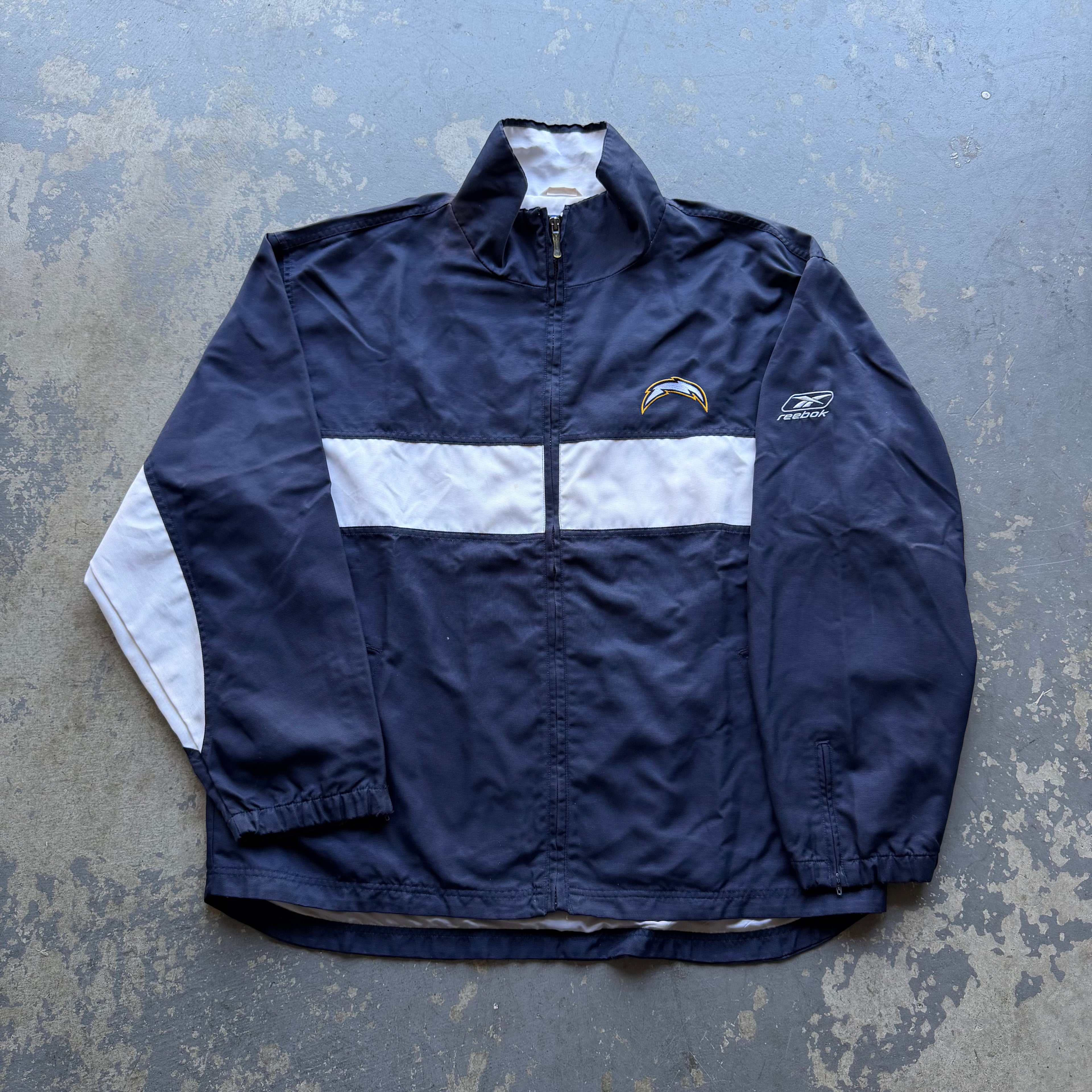 00'S CHARGERS NFL TEAM APPAREL ZIP UP JACKET (XL)