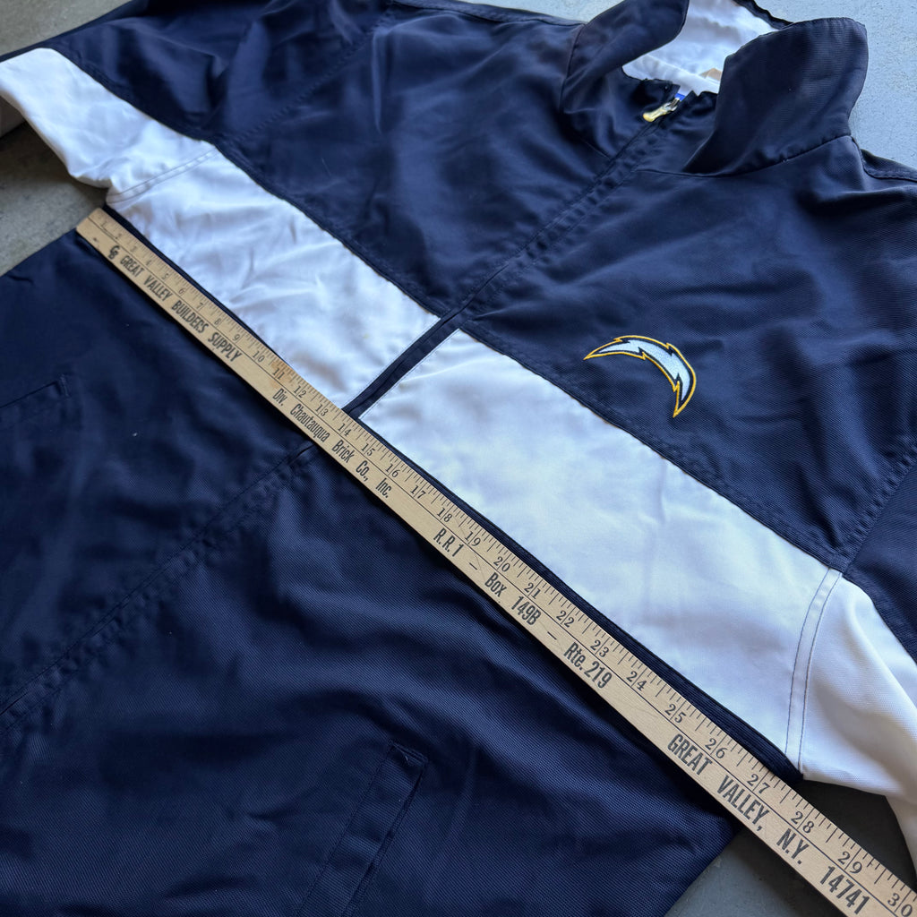 00'S CHARGERS NFL TEAM APPAREL ZIP UP JACKET (XL)