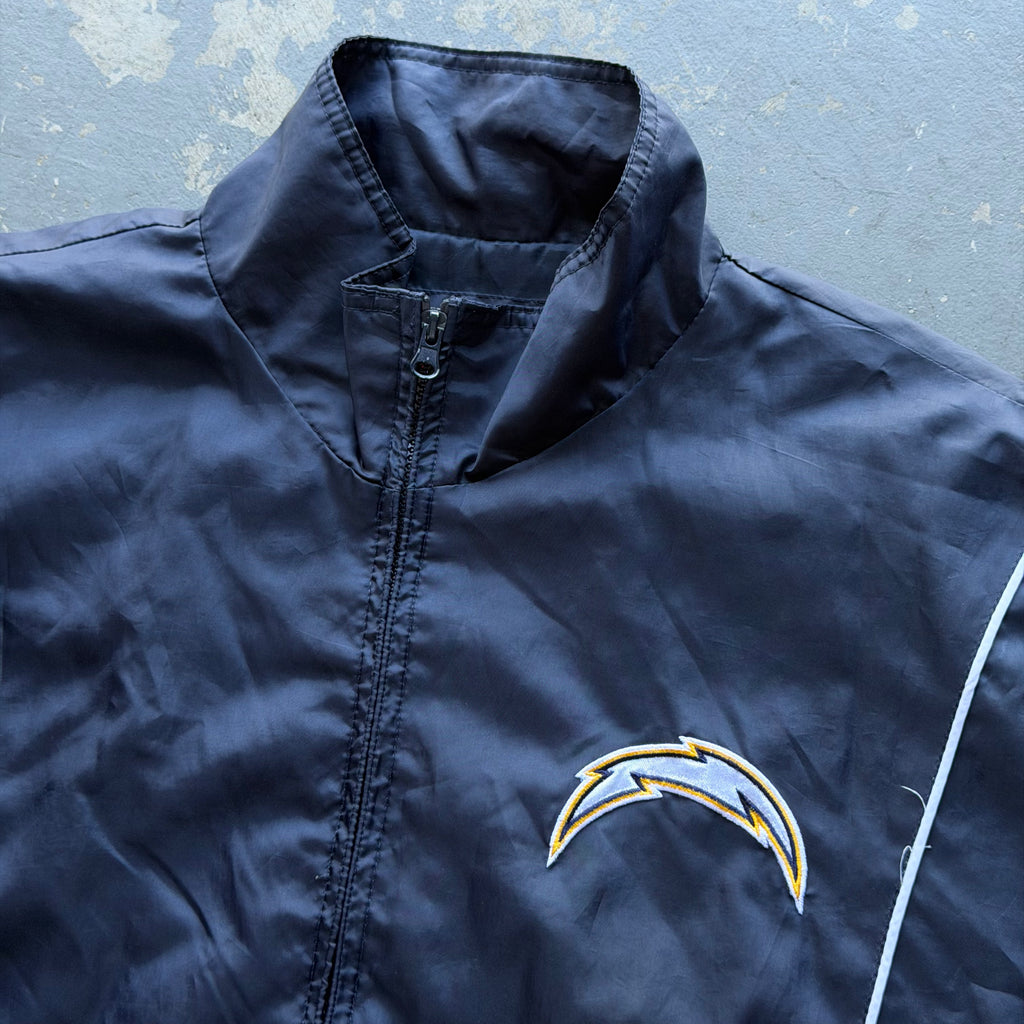 00'S CHARGERS NAVY BLUE WINDBREAKER JACKET (XL)
