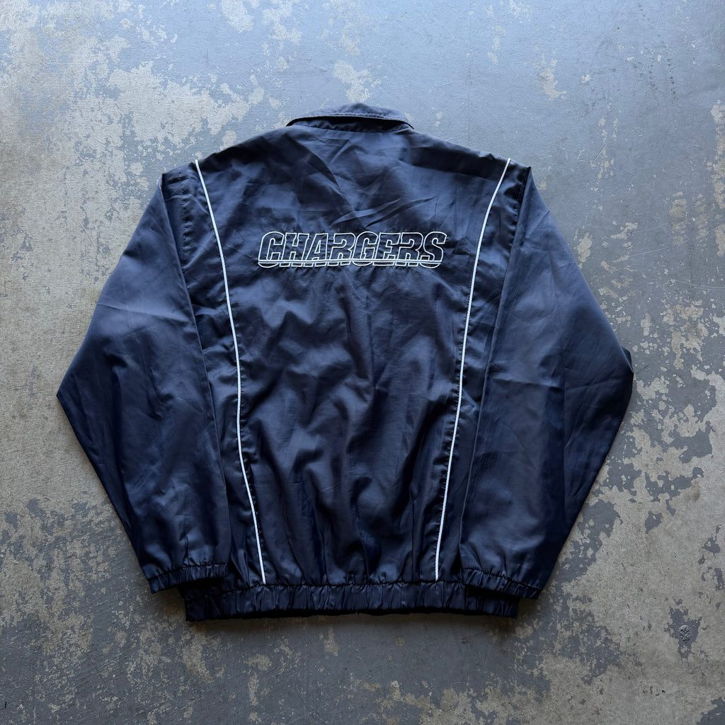 00'S CHARGERS NAVY BLUE WINDBREAKER JACKET (XL)