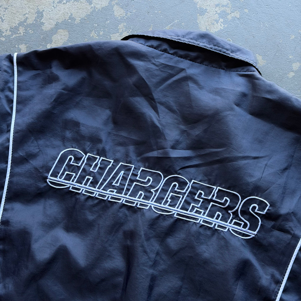 00'S CHARGERS NAVY BLUE WINDBREAKER JACKET (XL)