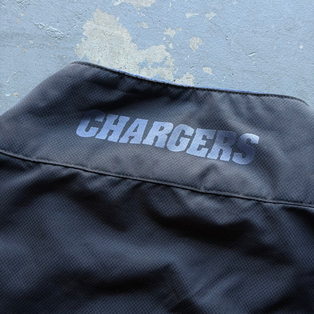 00'S CHARGERS REVERSIBLE FLEECE NYLON JACKET (XL)