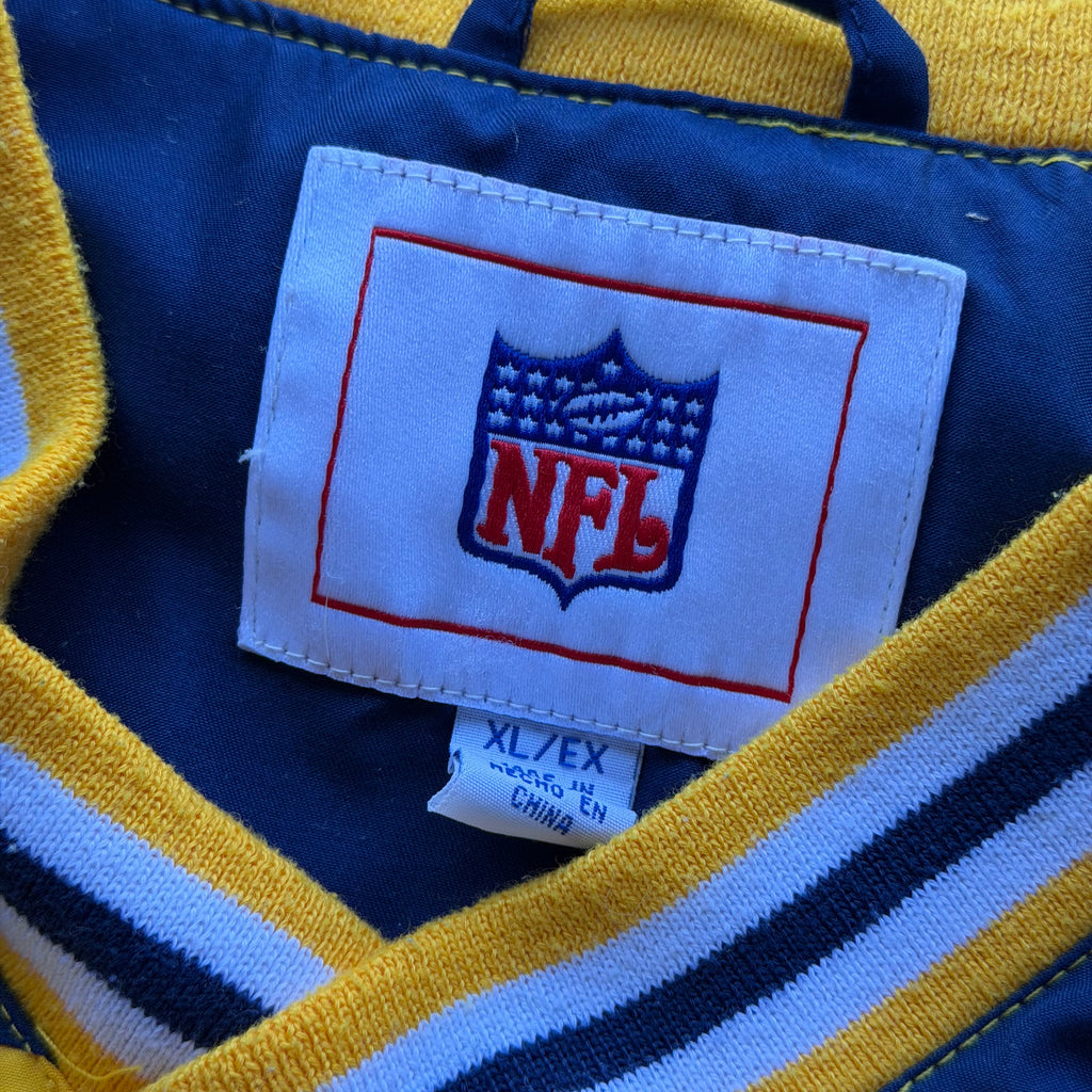 00'S CHARGERS YELLOW PULLOVER WINDBREAKER (XL)