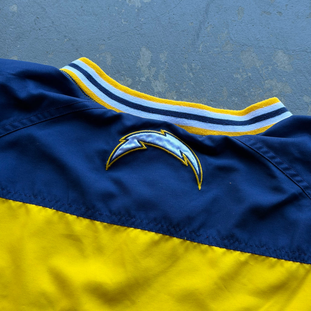 00'S CHARGERS YELLOW PULLOVER WINDBREAKER (XL)