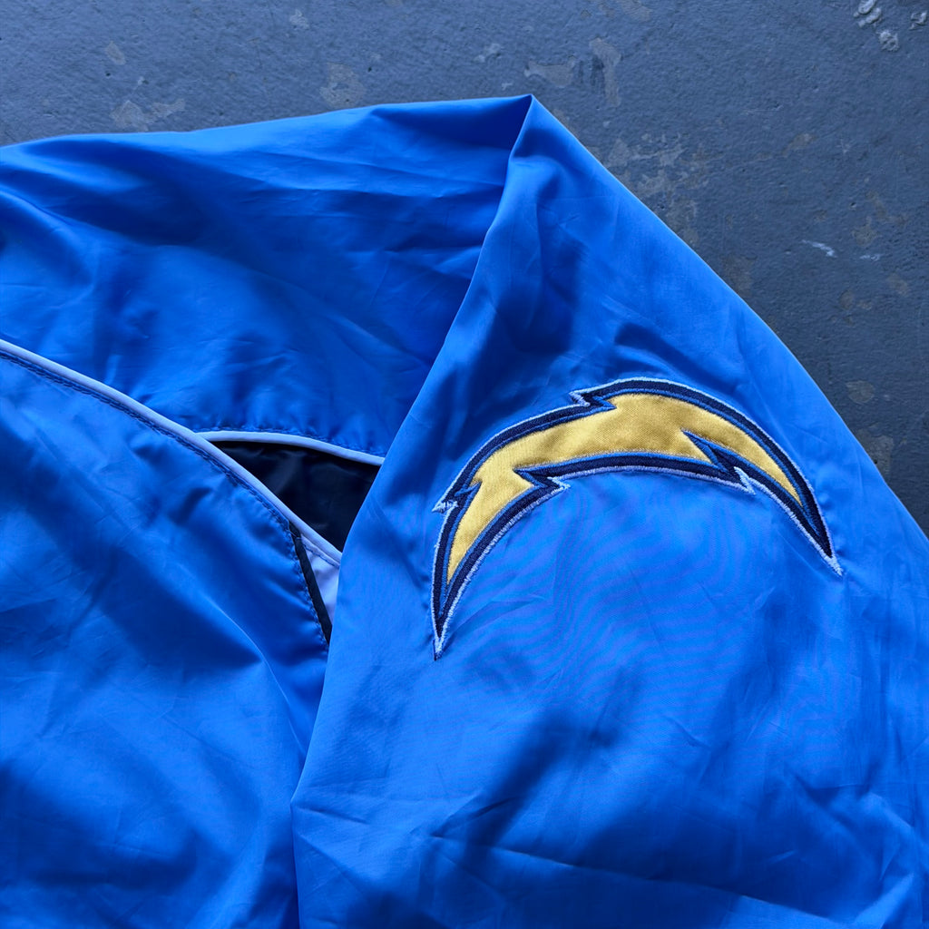 CHARGERS POWDER BLUE PULLOVER WINDBREAKER (L)