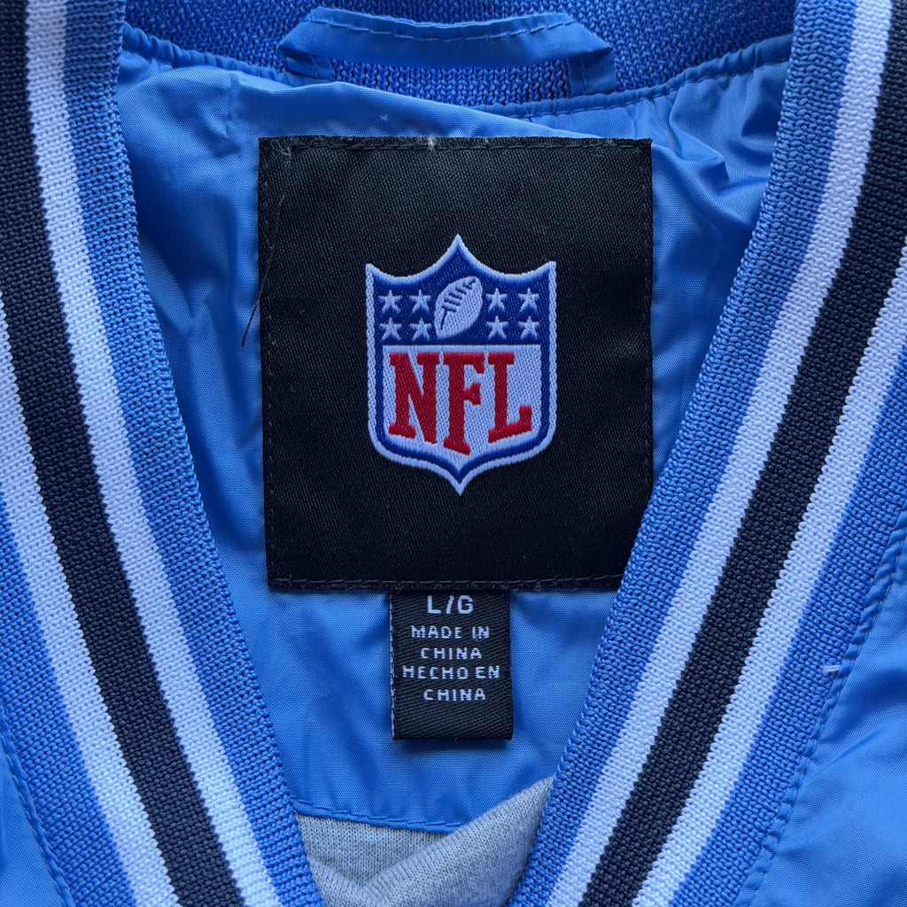 CHARGERS POWDER BLUE PULLOVER WINDBREAKER (L)