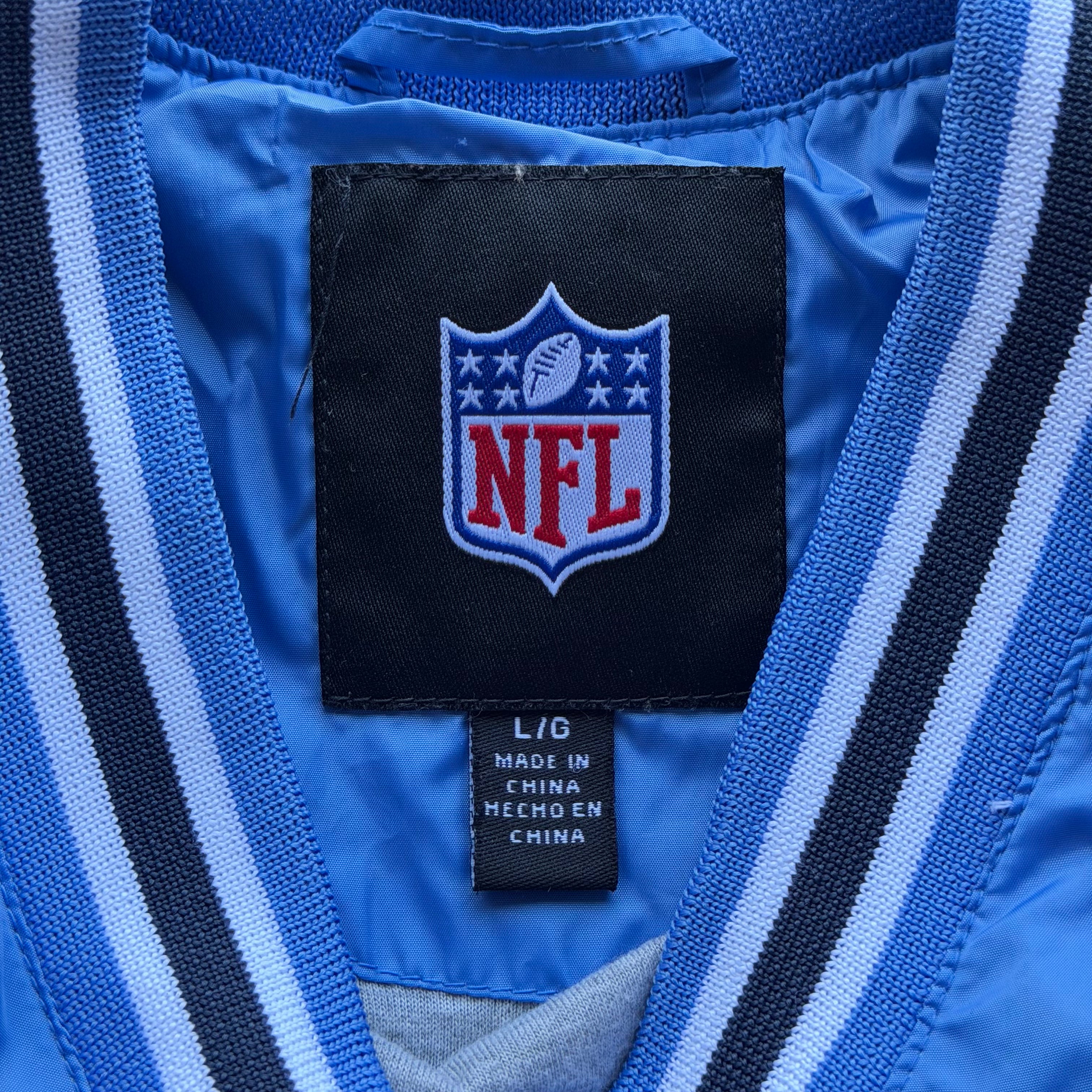 CHARGERS POWDER BLUE PULLOVER WINDBREAKER (L)