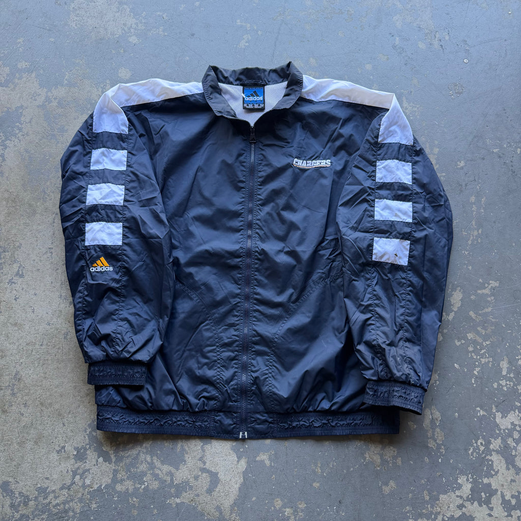 00'S CHARGERS ADIDAS ZIP UP JACKET (2XL)