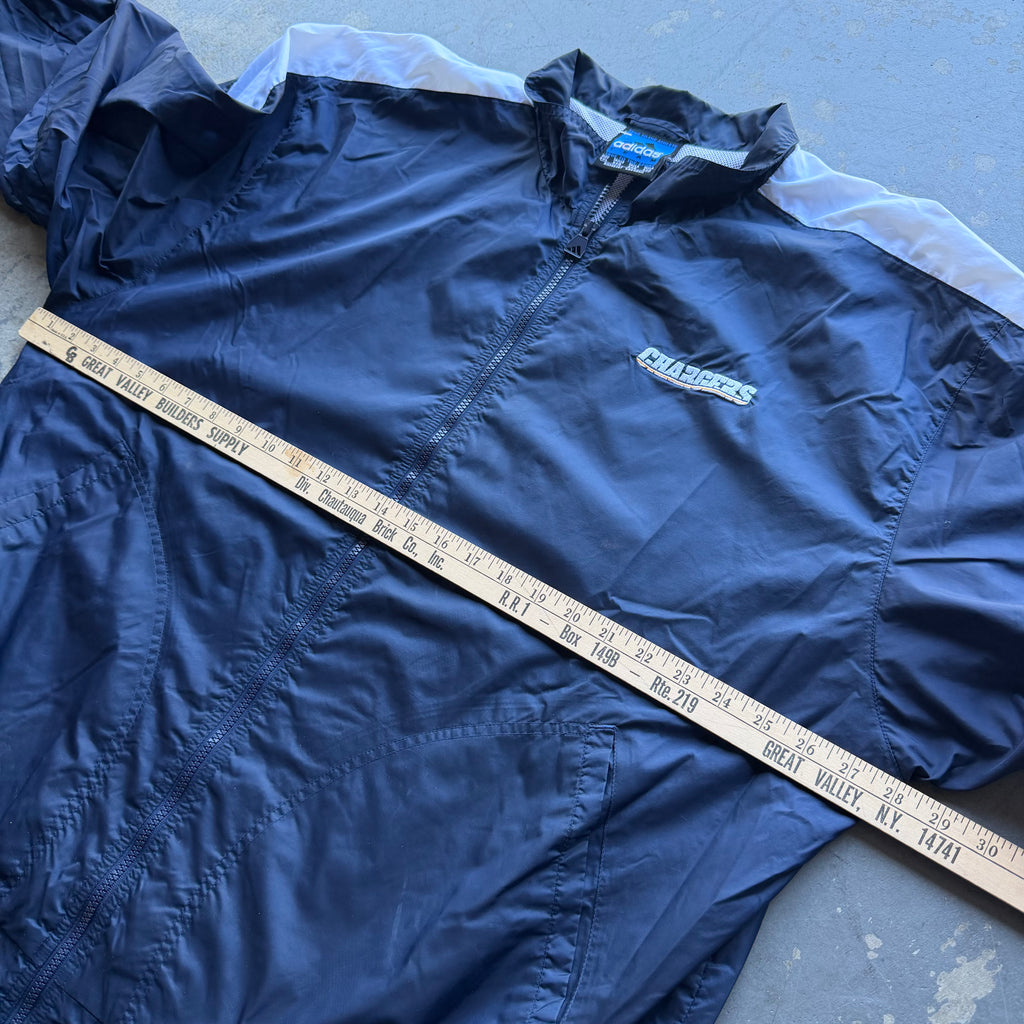 00'S CHARGERS ADIDAS ZIP UP JACKET (2XL)