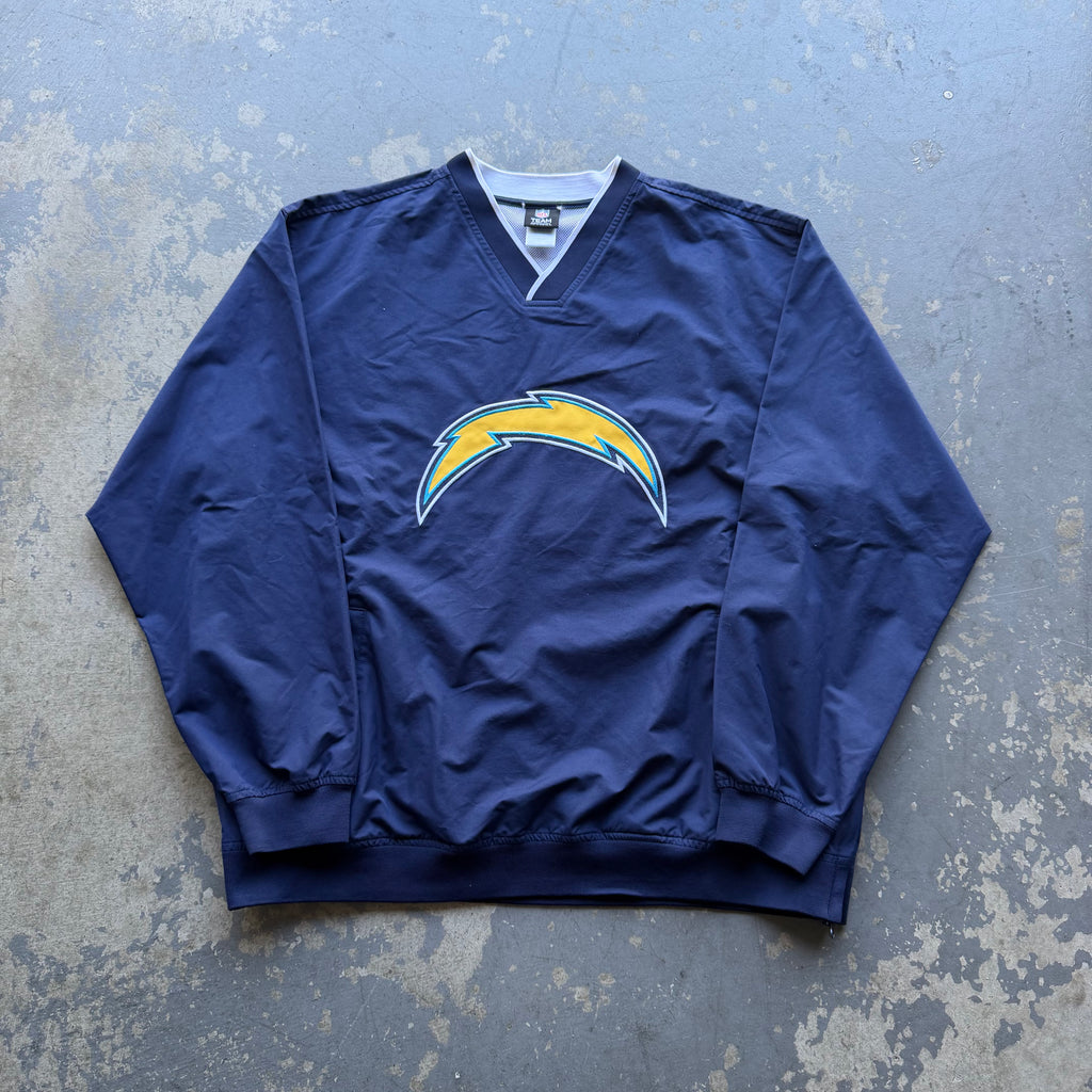 00'S CHARGERS NAVY BLUE PULLOVER WINDBREAKER (XL)