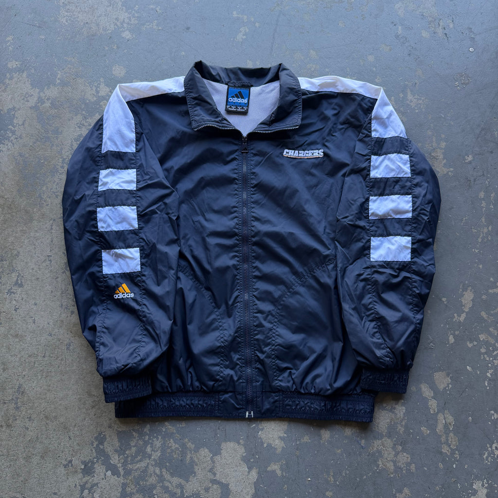 00'S CHARGERS ADIDAS ZIP UP JACKET (L)